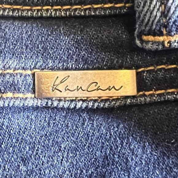Kancan Dark Wash 4-Button Fly Ankle Length Skinny Jeans, Raw Hem, Size 11/29 - Picture 11 of 11